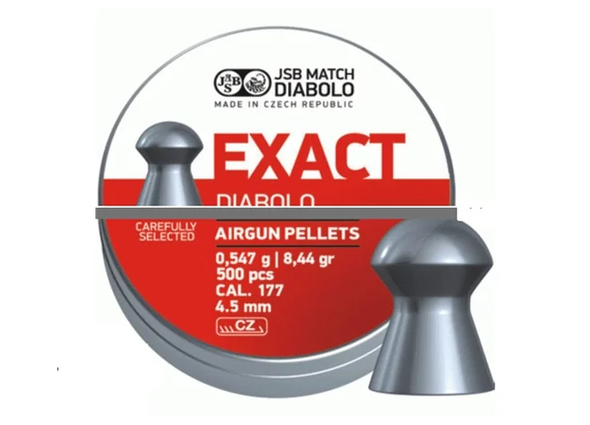 Кулі пневматичні JSB Diabolo Exact. Кал. 4.53 мм. Вага - 0.54 г. 500 шт/уп Фото 1