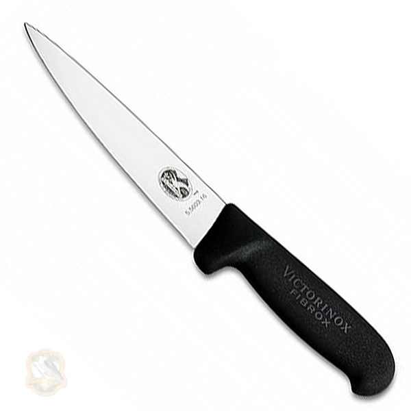 Ніж кухонний обробний Victorinox Fibrox 16 см, чорний Фото 1