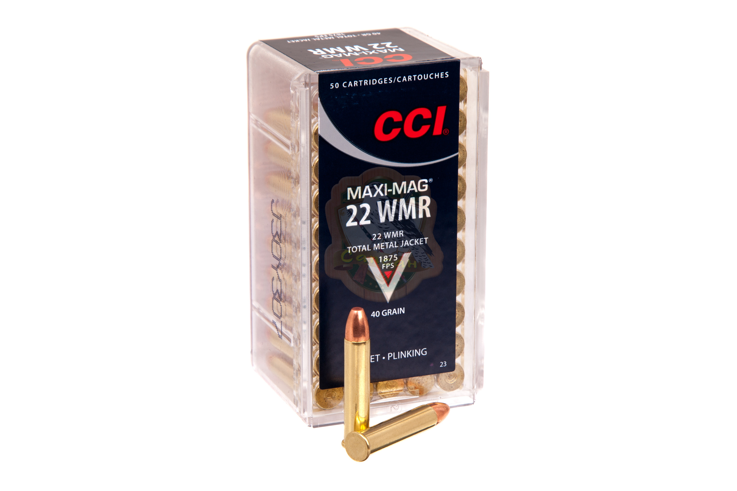 Набій нарізний CCI 22WMR Maxi Mag TMJ 2,6гр (40GR) Фото 1