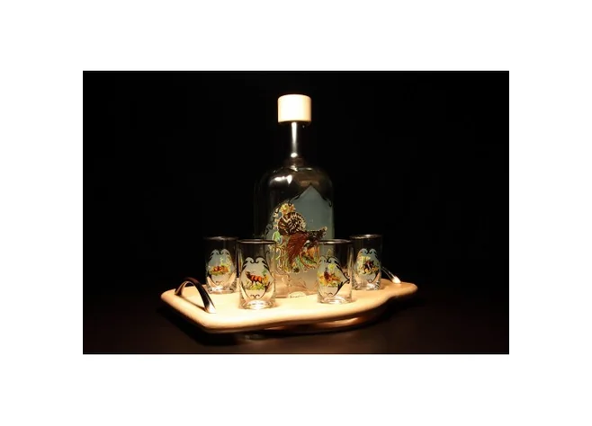 Набор Jagerglass Бутылка + стопки на подносе (0,7л/50мл) М42 Фото 1