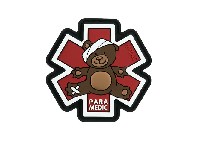 Нашивка M-Tac Paramedic Медвідь (PVC) Brown/Black Фото 1