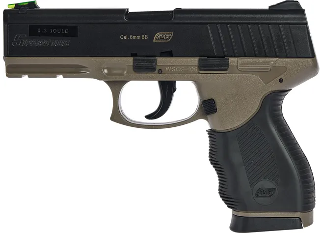 Пистолет страйкбольный ASG Sport 106 DT Spring кал. 6 мм Black/fde Фото 1