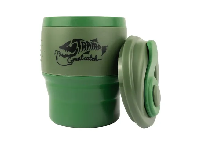 Чашка силиконовая Tramp с крышкой 350ml olive Фото 1
