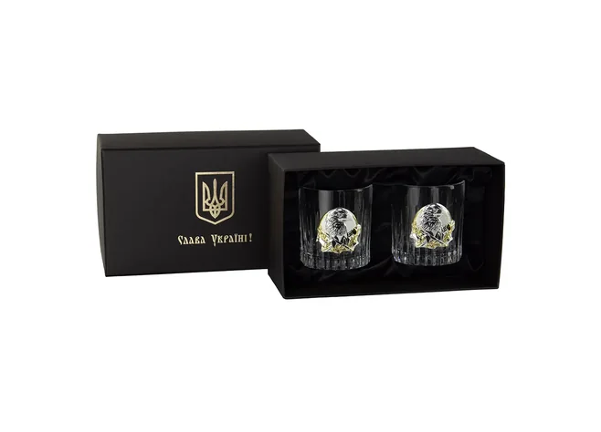 Набір склянок для віскі Boss Crystal Генеральський 2шт Фото 1