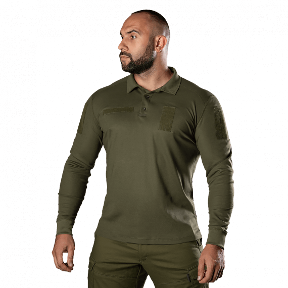 Поло Camotec Army ID Long Pique LT Олива Фото 1