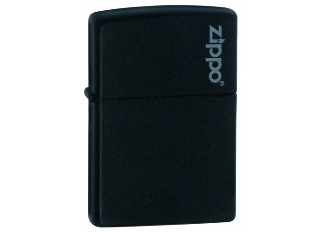 Зажигалка Zippo Black Matte With Logo 218 ZL Фото 1
