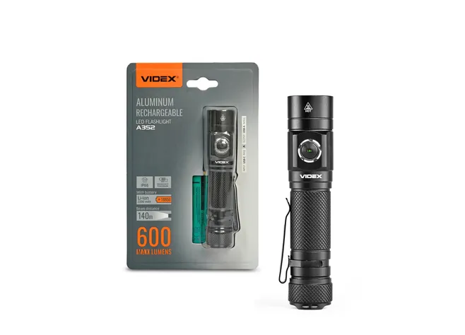 Ліхтар VIDEX VLF-A352 600Lm 5000K Фото 1