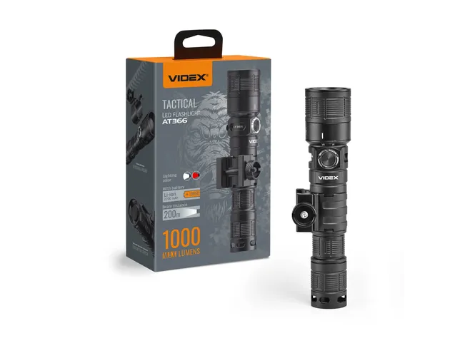 Тактичний ліхтар VIDEX VLF-AT366 1000Lm 5000K Фото 1