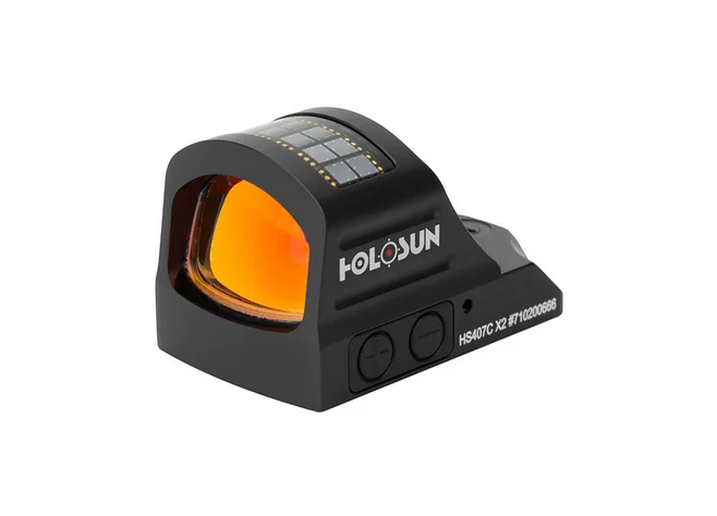 Приціл коліматорний Holosun Micro HS407C X2 2 MOA із сонячною батареєю Фото 1