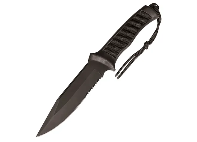 Ніж MIL-TEC Combat Чорний Фото 1