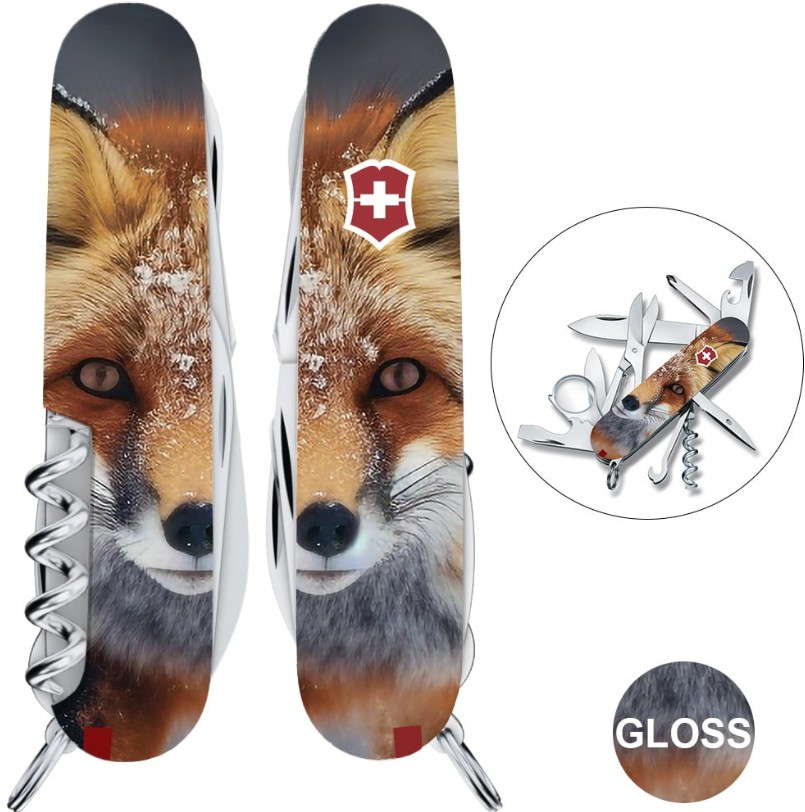Складаний ніж Victorinox EXPLORER ANIMAL Лисиця 1.6703.7.F1060pw Фото 1