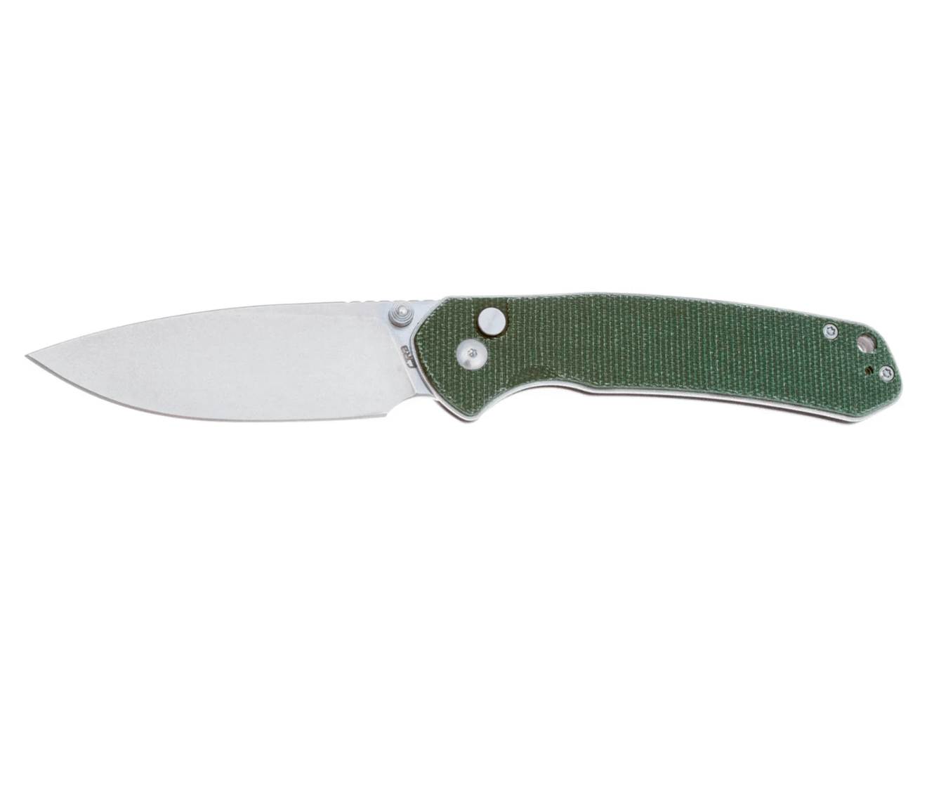 Ніж CJRB Large Pyrite Micarta OD Green Фото 1