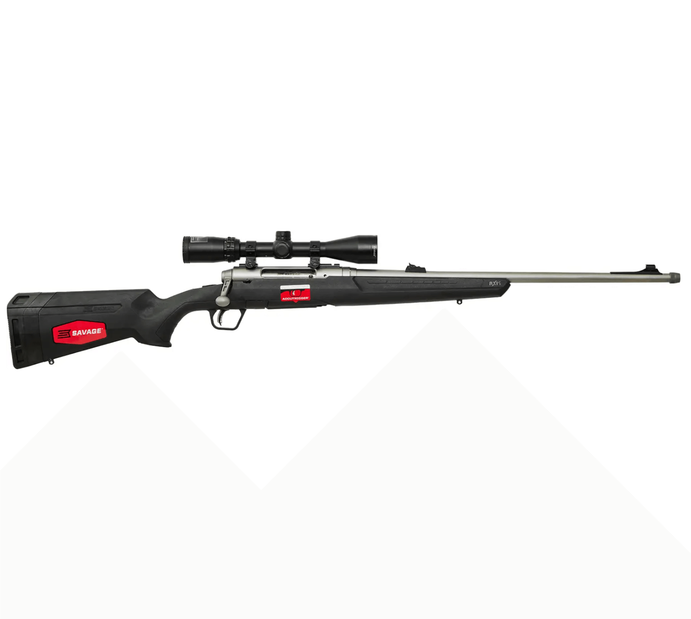 Карабин Savage AXIS II XP Stainless SR кол. 223 Rem оптический прицел Bushnell 3-9х40 Фото 1