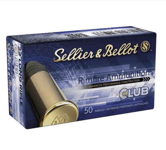 Патрон Sellier&Bellot Club кол. 22 LR шар LRN масса 2.6 г/40 гр Фото 1