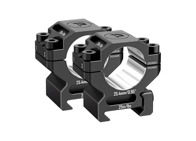 Кільця Discovery Scope Mount 6061 Series (25.4 мм) Low на Picatinny. ВН - 11.4 мм Фото 1