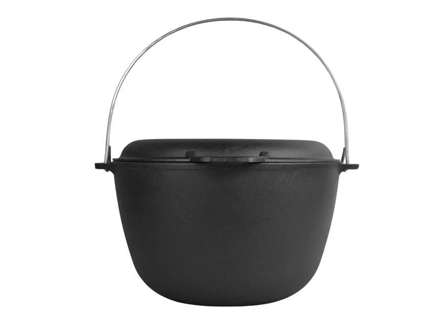 Казан чавунний Brizoll 10л з кришкою-сковородою Фото 5