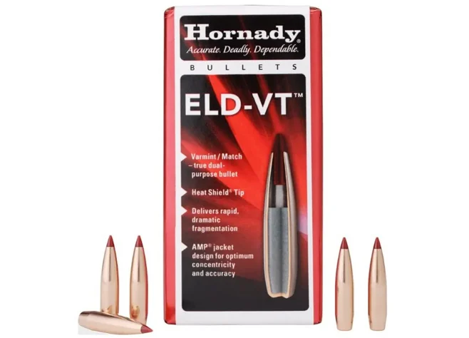 Куля Hornady ELD-VT кал. 243 Win маса 80 гр (5.2 г) 100 шт Фото 1