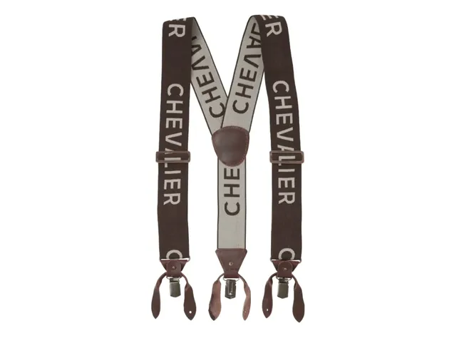 Підтяжки Chevalier Logo Suspenders Brown Фото 1