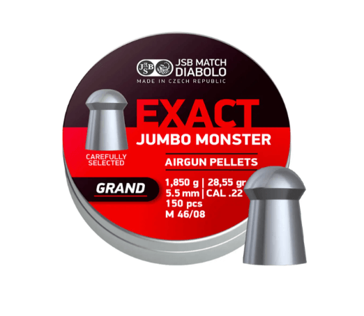 Кулі пневматичні JSB Diabolo Exact Jumbo Monster Grand 5,52 мм 1,85 гр 150 шт/уп Фото 1