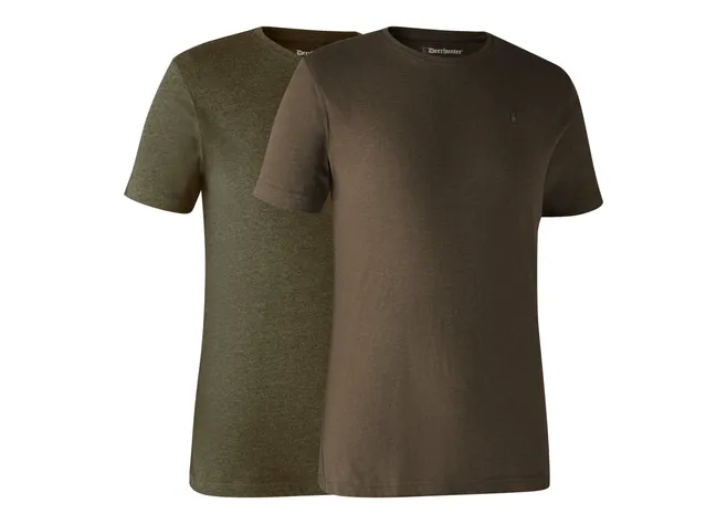 Футболка DeerHunter Basic 2-Pack (354/572 Adventure Green/Brown Leaf) Фото 1