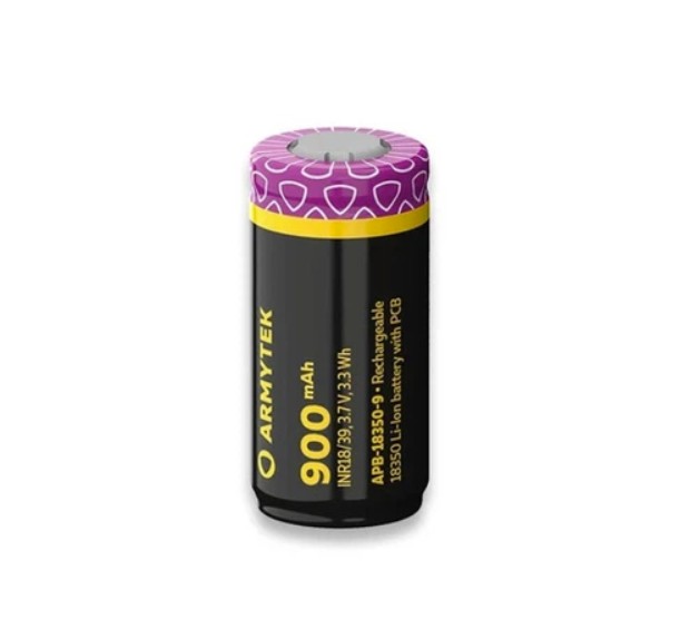 Акумулятор літієвий 18350 Li-Ion Armytek (900mAh) Фото 1