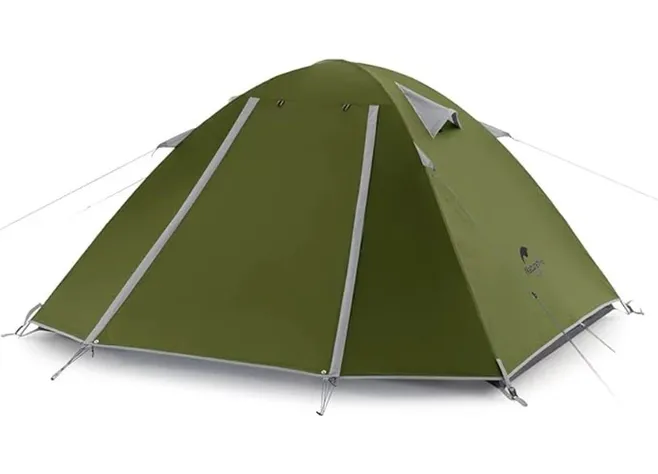 Палатка трехместная Naturehike P-Series CNK2300ZP028, темная оливковая Фото 1