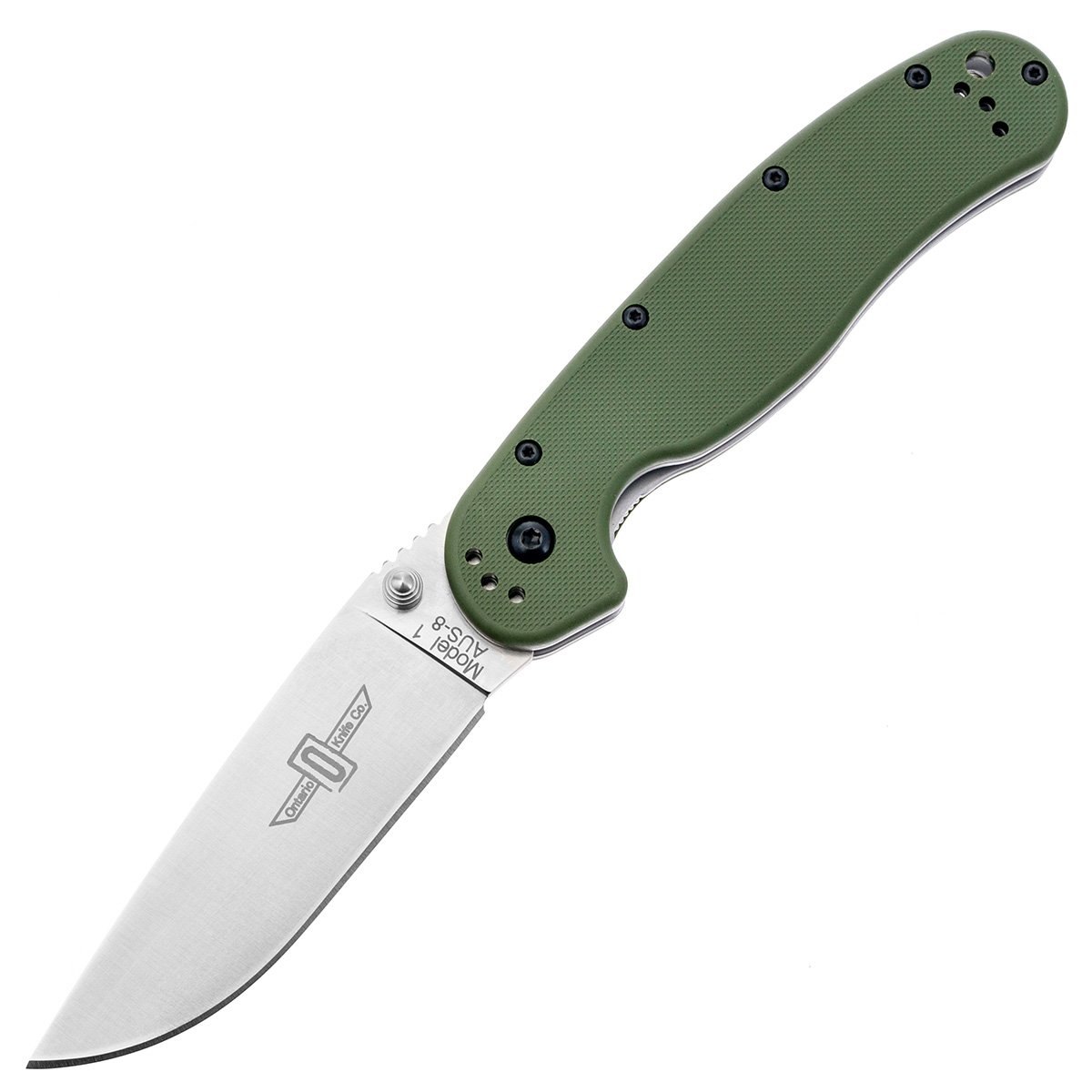 Ніж Ontario Knife RAT I AUS-8 Foliage Green Фото 1