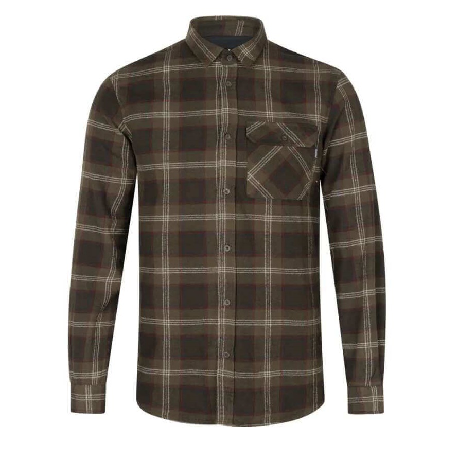 Сорочка Seeland Glen Flannel Shirt Pine green check Фото 1