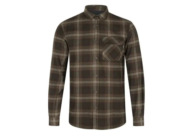Сорочка Seeland Glen Flannel Shirt Pine green check Фото 1