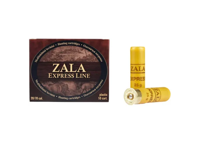 Патрон Zala Arms Express кал. 20/70 дріб № 2/0 (4,5 мм) наважка 25 г Фото 1