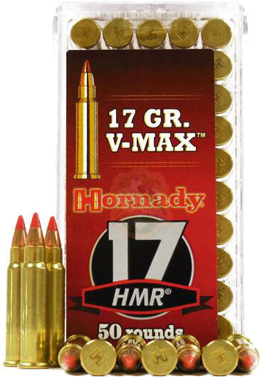 Патрон Hornady Varmint Express кал 17 HMR пуля V-Max масса 17 гр (1.1 г) Фото 1