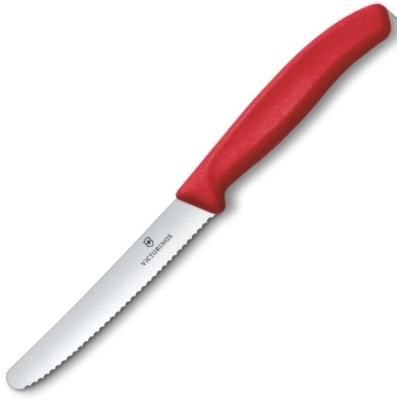 Ніж для томатів Victorinox Swiss Classic 11см хвиль червоний 6.7831.C1 Фото 1