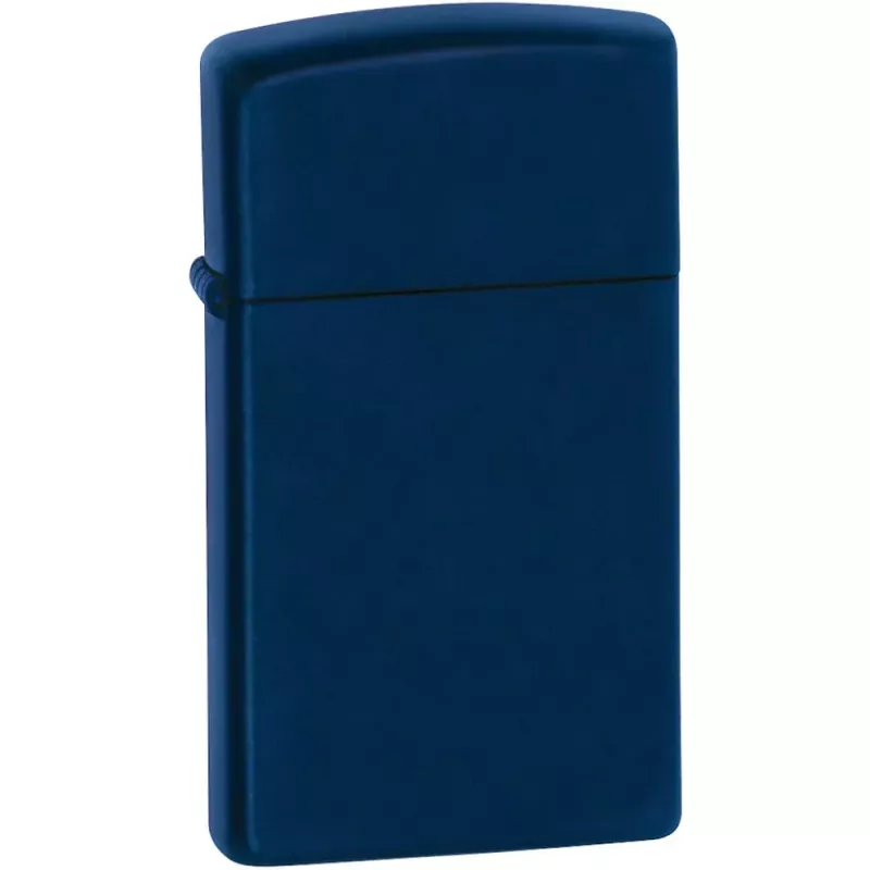 Зажигалка Zippo 1639 Slim Navy Blue Matte Фото 1