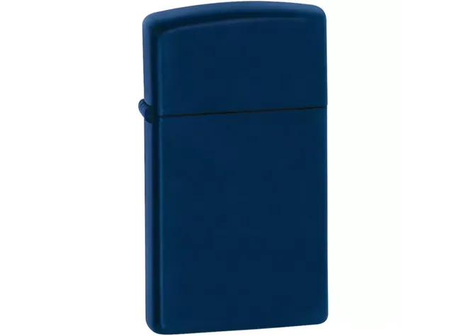 Запальничка Zippo 1639 Slim Navy Blue Matte Фото 1