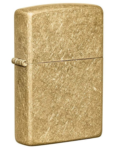 Запальничка Zippo Regular Tumbled Brass 49477 Фото 1