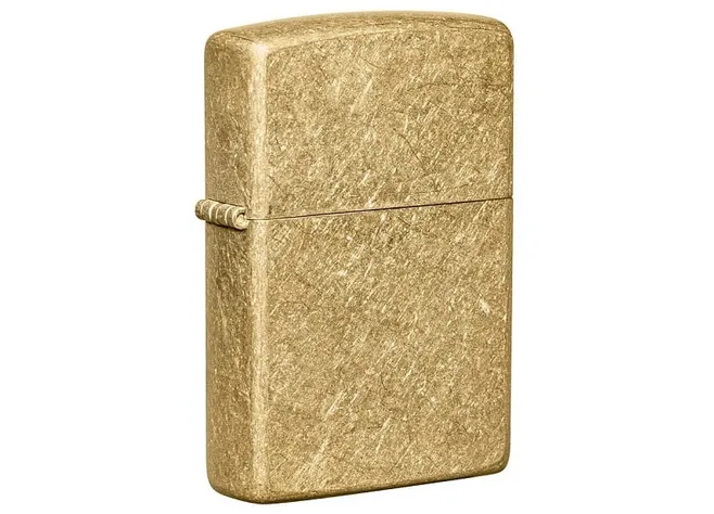 Запальничка Zippo Regular Tumbled Brass 49477 Фото 1