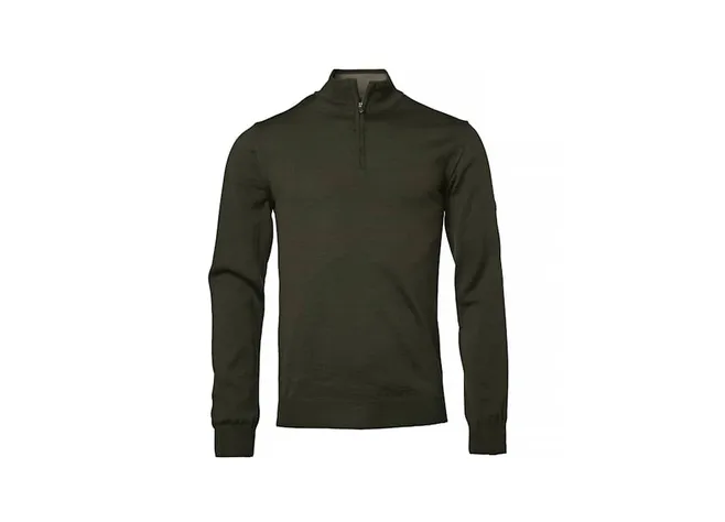 Кофта Chevalier Aston Half Zip Merino Dark Green Фото 1