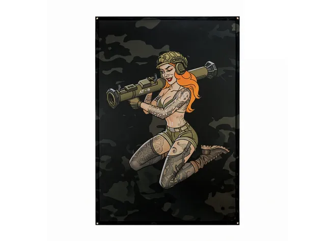 Банер M-Tac Tactical girl AT-4 900x1300 Black MC Фото 1