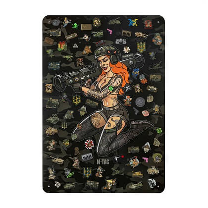 Панель M-Tac для нашивок Tactical girl AT-4 900x1300 Black MC Фото 1