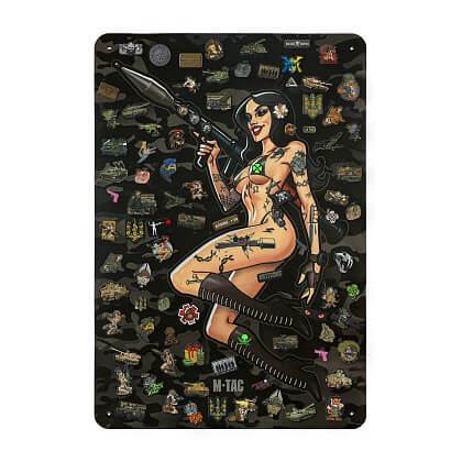 Панель M-Tac для нашивок Tactical girl RPG 900x1300 Black MC Фото 1