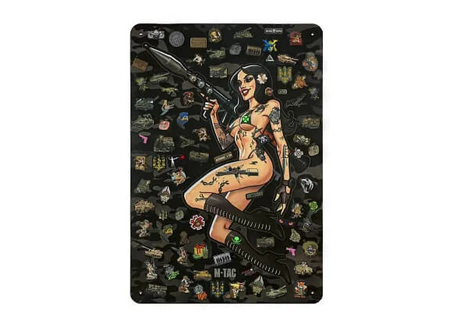 Панель M-Tac для нашивок Tactical girl RPG 900x1300 Black MC Фото 1