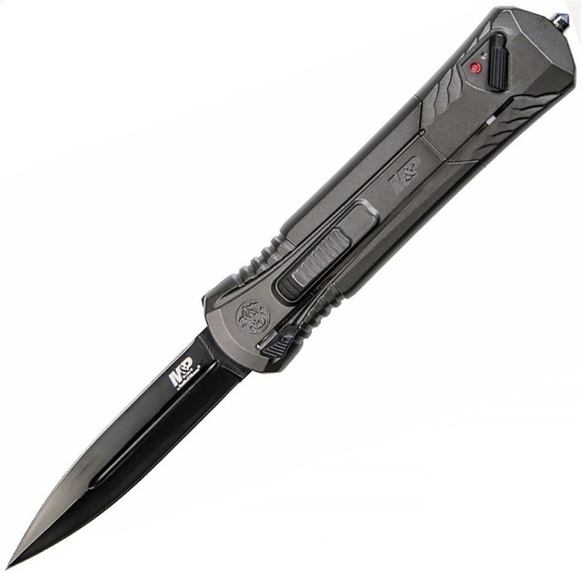 Ніж Smith&Wesson M&P OTF Spear Point Grey Фото 1
