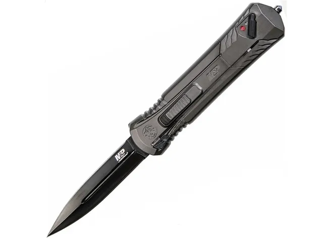 Ніж Smith&Wesson M&P OTF Spear Point Grey Фото 1