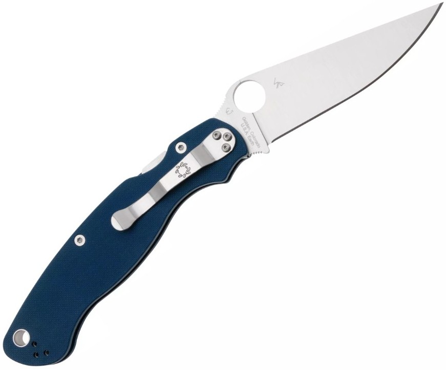 Ніж Spyderco Military 2 CPM SPY27 G-10 Cobalt Blue Фото 2