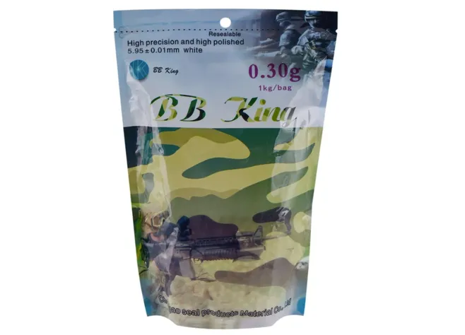 Страйкбольні кульки BB King Normal 6 мм 0,30 г 1кг/уп Фото 1