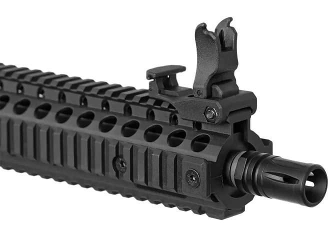 Страйкбольна гвинтівка Evolution Recon Superlite MK18 Mod 1 10.8" Carbontech AEG 6 мм Black Фото 5