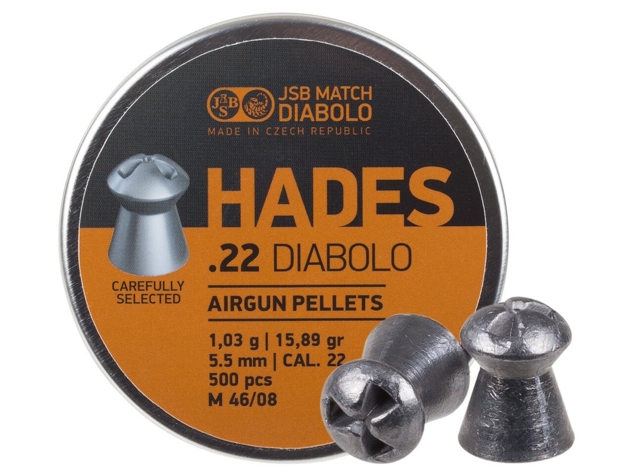 Кулі пневматичні JSB Hades. Кал. 5.5 мм. Вага - 1.03 р. 500 шт/уп Фото 1