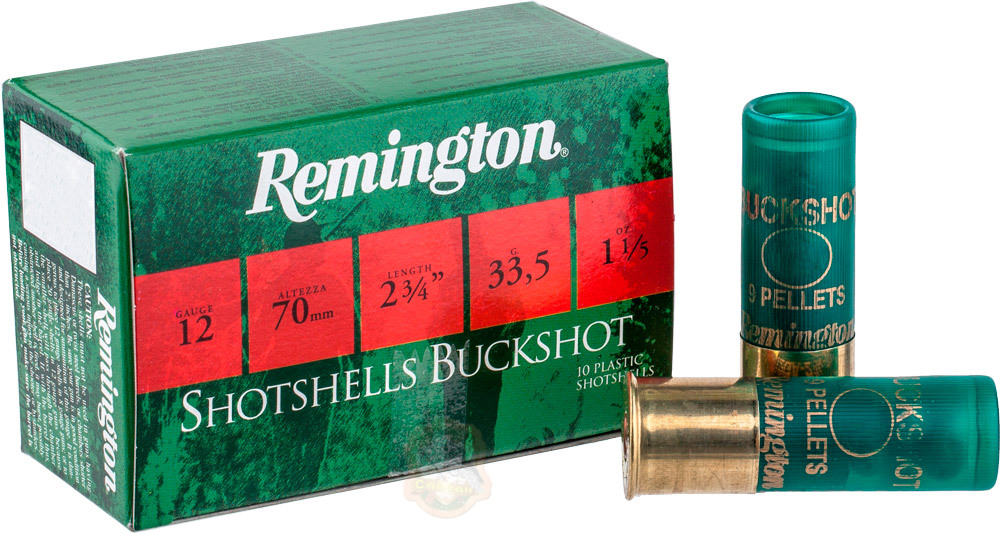 Набій Remington Buckshot 12/70 картеч 11/0 33,5 г Фото 1