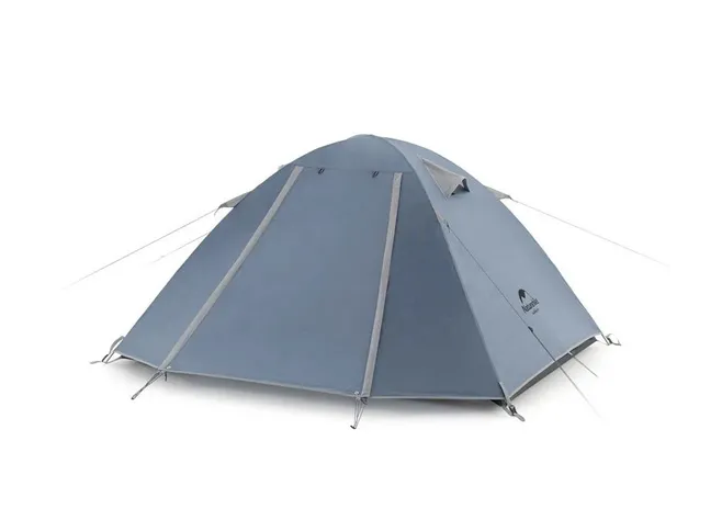 Палатка трехместная Naturehike P-Series NH18Z033-P, 210T/65D, темно-синяя Фото 1