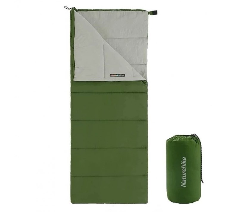 Спальний мішок Naturehike F150 NH22MSD05, лівий, зелений Фото 1